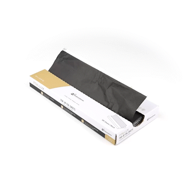 Foil Lux Foodservice Black Aluminum Foil Pop-Up Sheet - Interfolded, Embossed - 12" x 10 3/4" - 100 count box