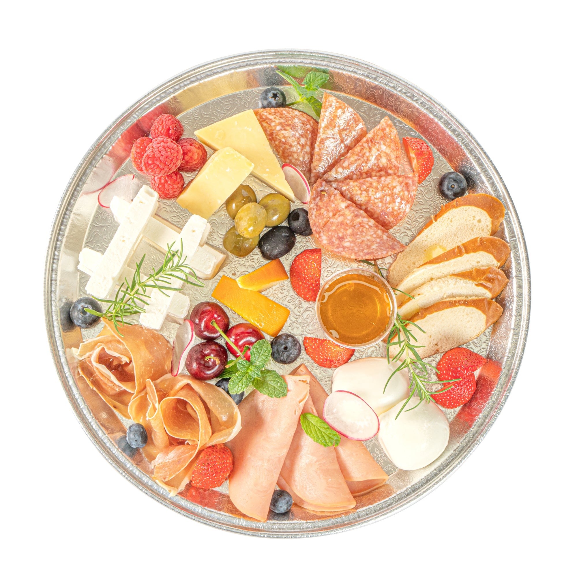 Foil Lux Round Aluminum Catering Tray - 12" - 50 count box