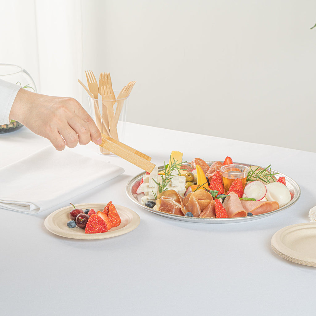 Foil Lux Round Aluminum Catering Tray - 12" - 50 count box