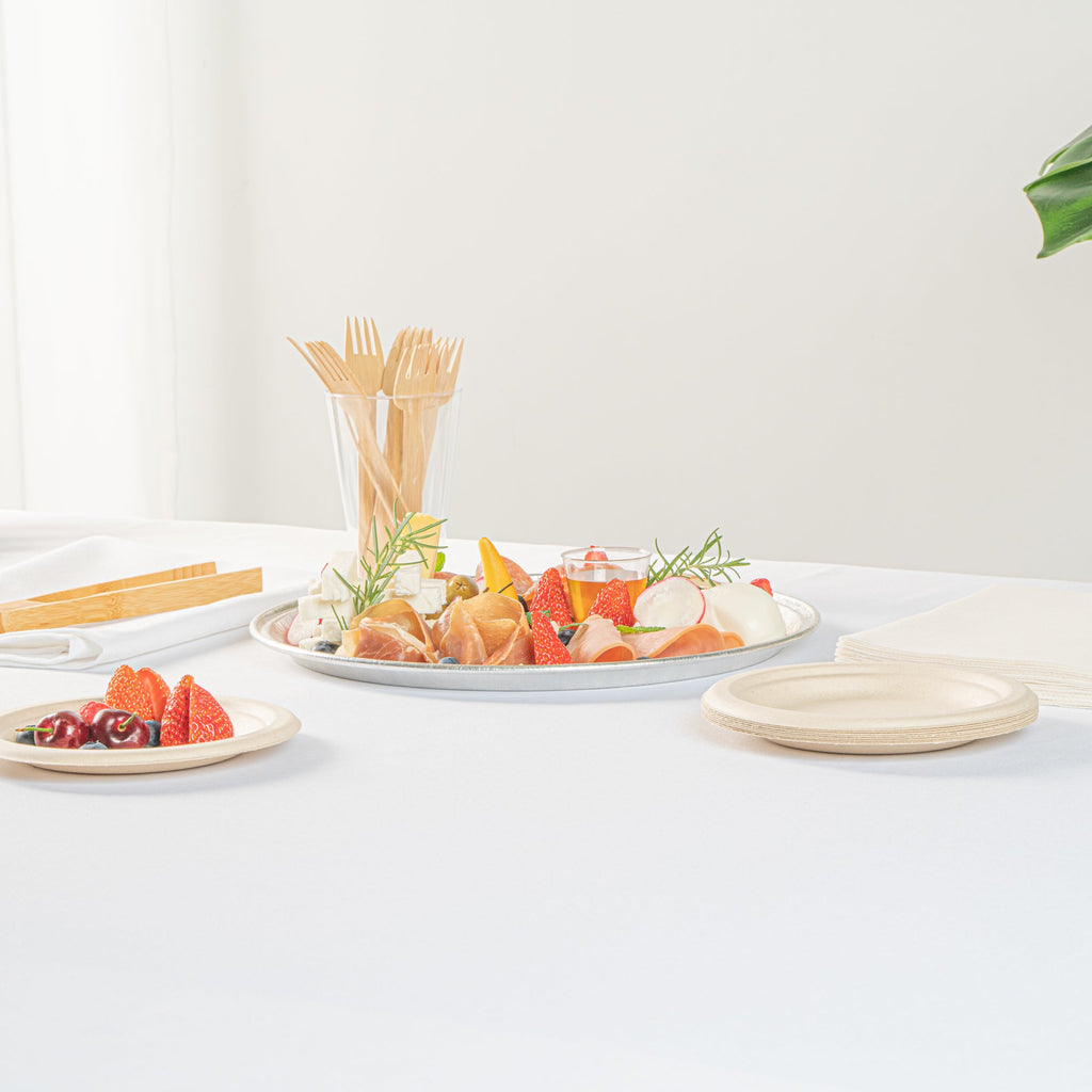Foil Lux Round Aluminum Catering Tray - 12" - 50 count box