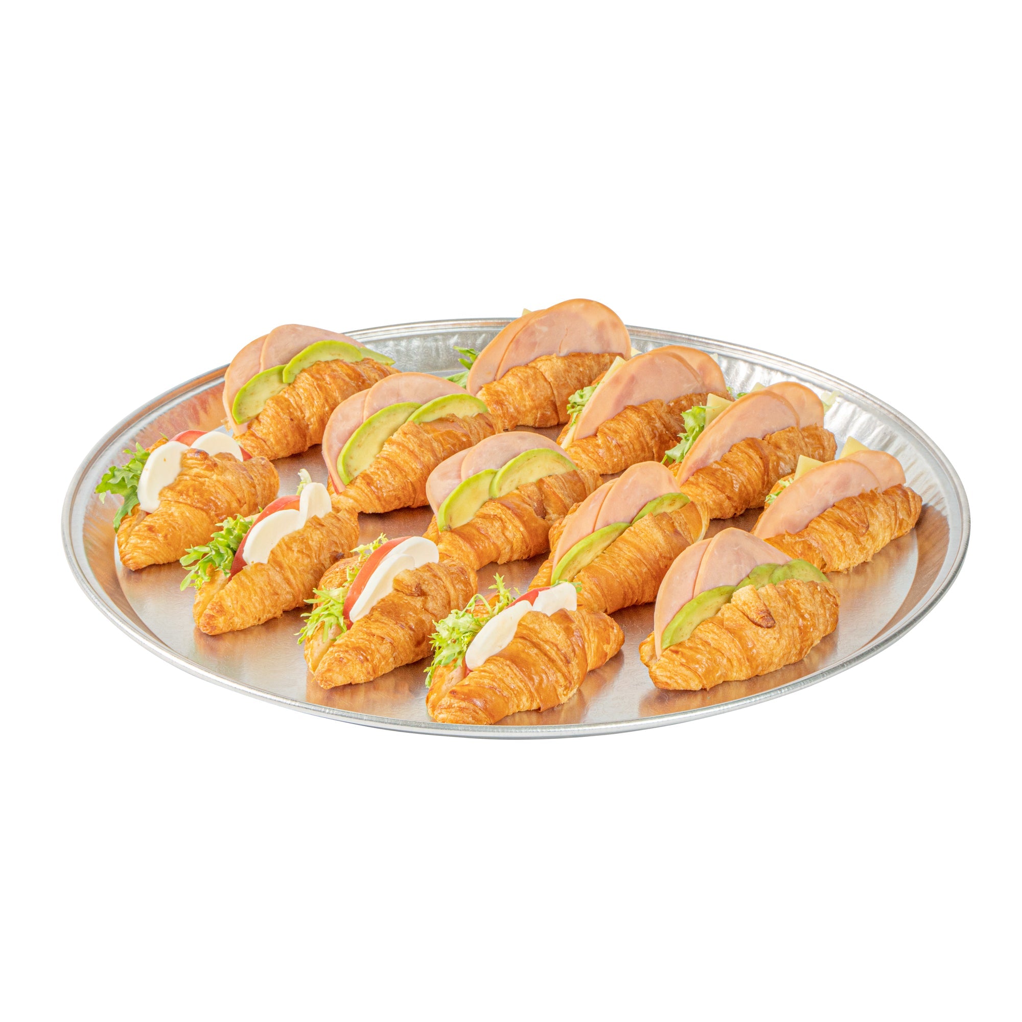 Foil Lux Round Aluminum Catering Tray - 18" - 10 count box