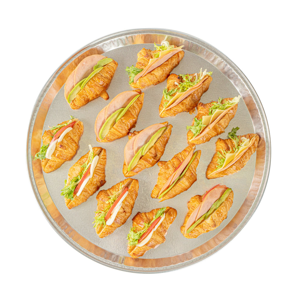 Foil Lux Round Aluminum Catering Tray - 18" - 10 count box