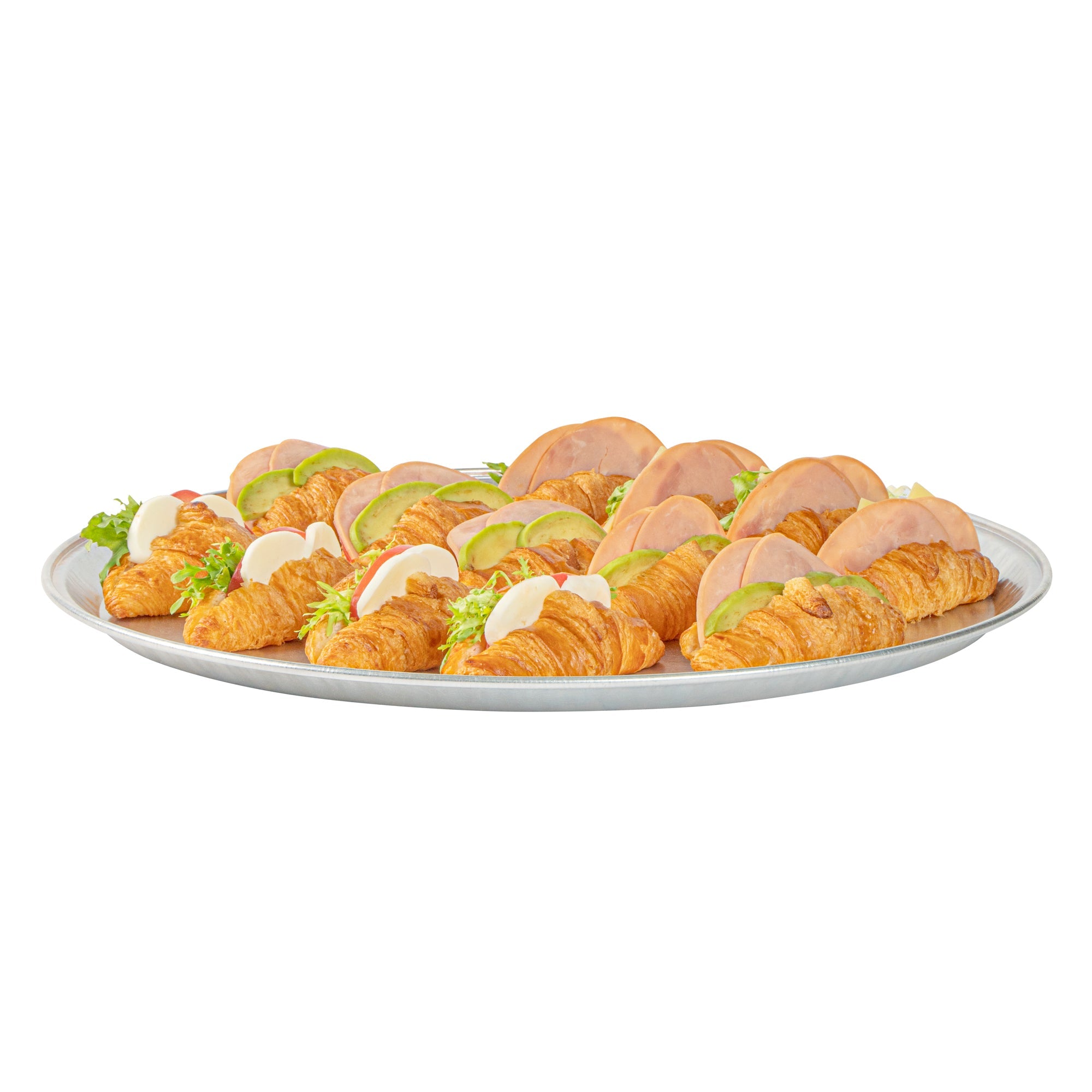 Foil Lux Round Aluminum Catering Tray - 18" - 10 count box