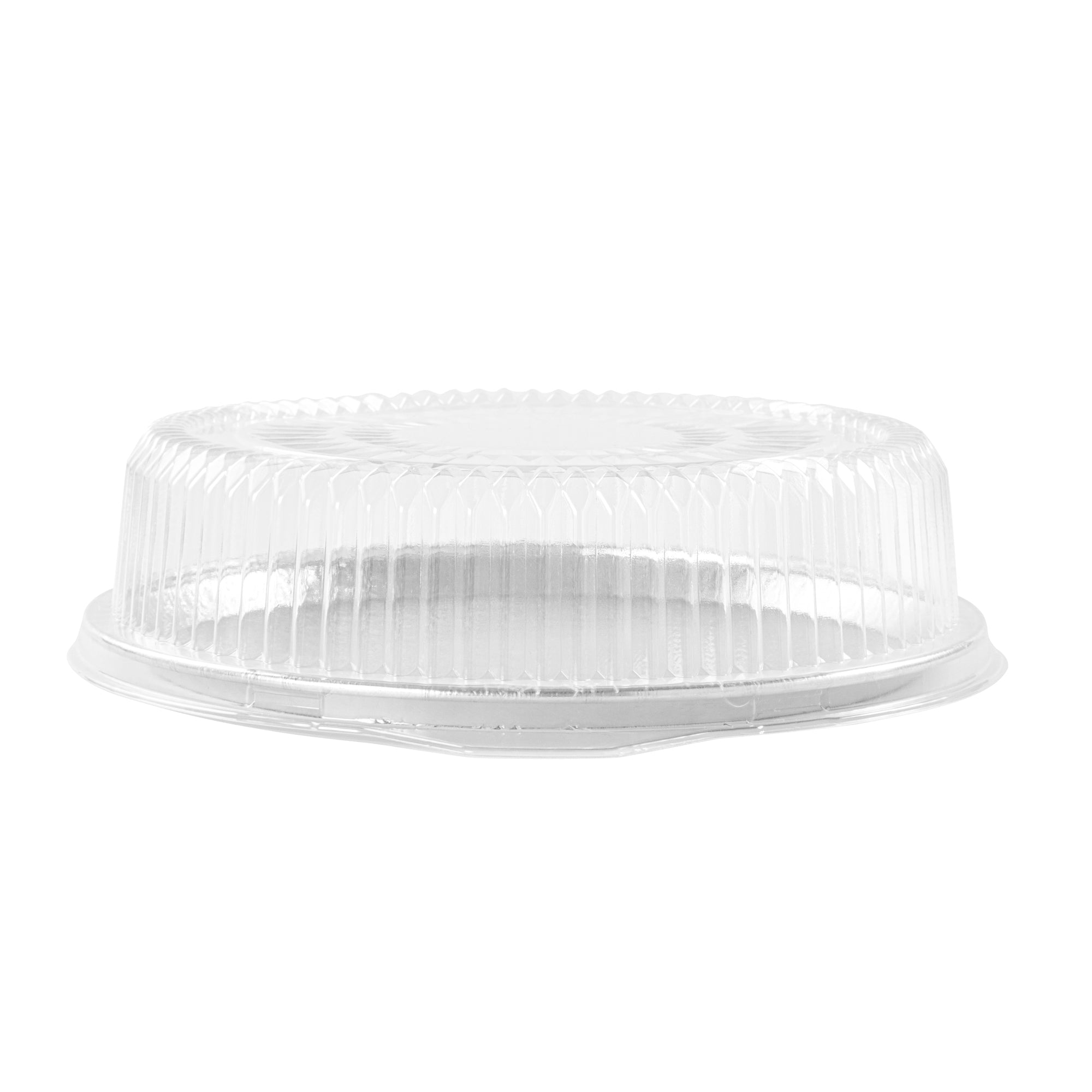 Foil Lux Round Clear Plastic Dome Lid - Fits 12" Catering Tray - 10 count box