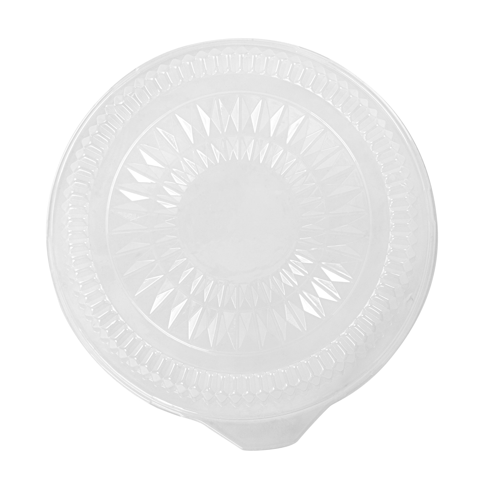Foil Lux Round Clear Plastic Dome Lid - Fits 12" Catering Tray - 10 count box