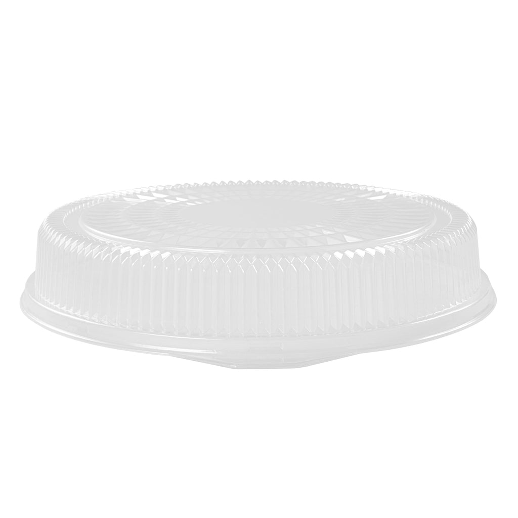 Foil Lux Round Clear Plastic Dome Lid - Fits 16" Catering Tray - 10 count box