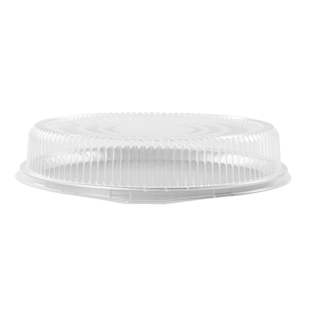 Foil Lux Round Clear Plastic Dome Lid - Fits 16" Catering Tray - 10 count box