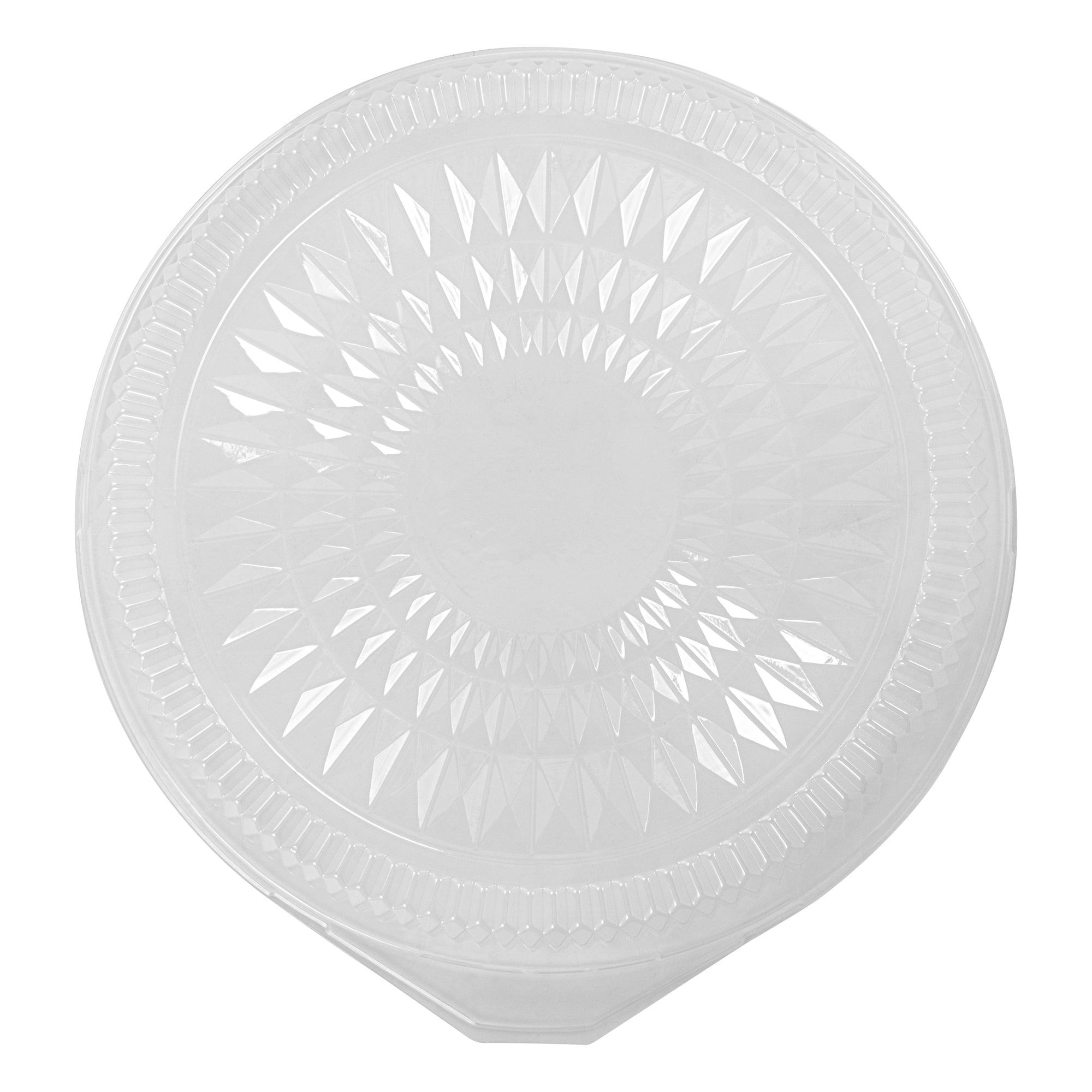 Foil Lux Round Clear Plastic Dome Lid - Fits 16" Catering Tray - 10 count box