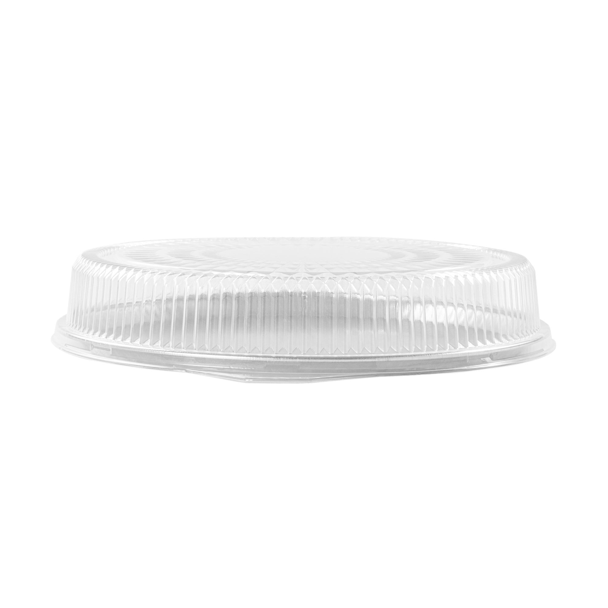 Foil Lux Round Clear Plastic Dome Lid - Fits 18" Catering Tray - 10 count box