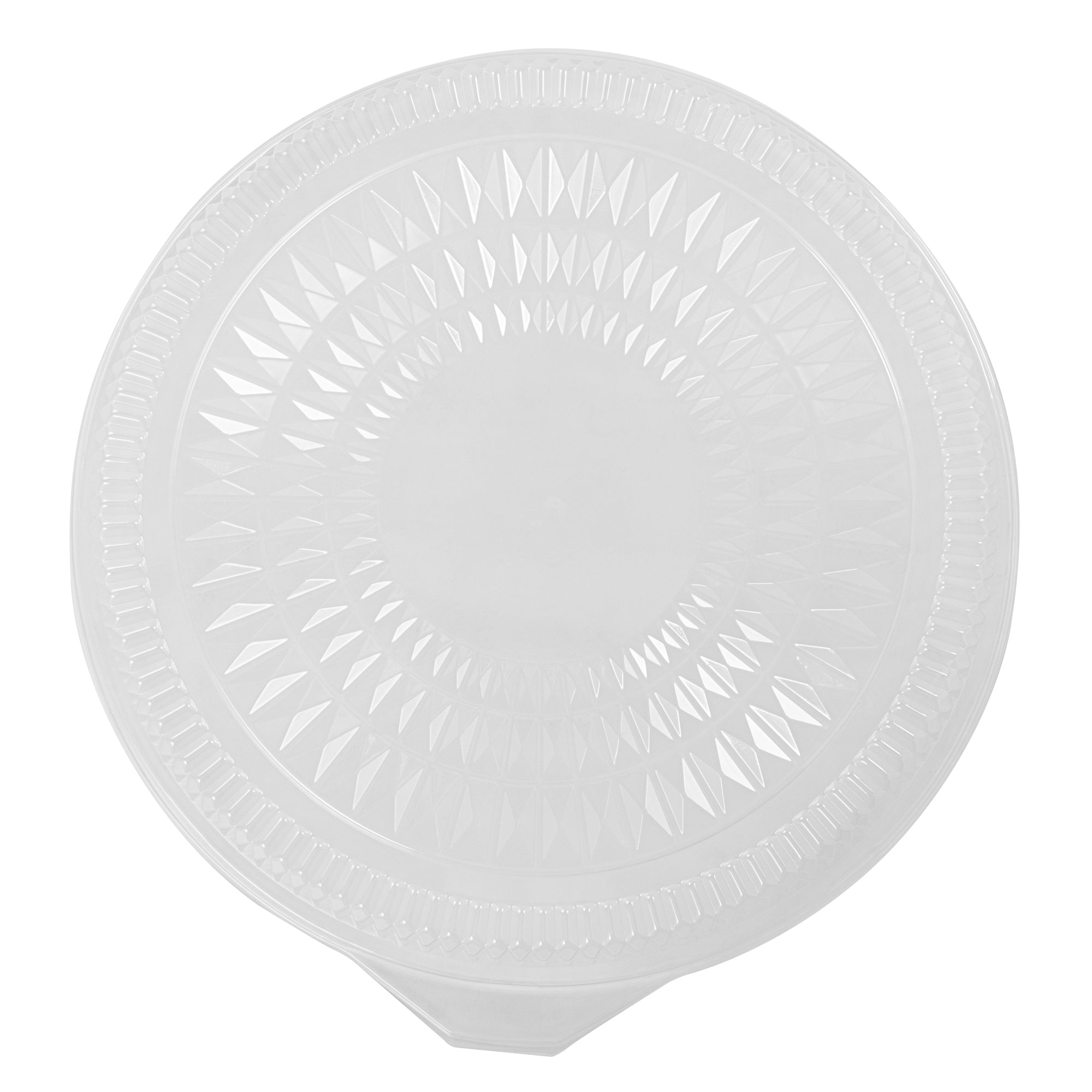 Foil Lux Round Clear Plastic Dome Lid - Fits 18" Catering Tray - 10 count box