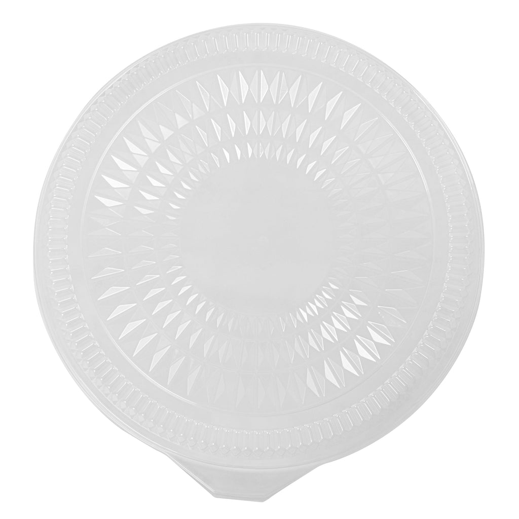Foil Lux Round Clear Plastic Dome Lid - Fits 18" Catering Tray - 20 count box