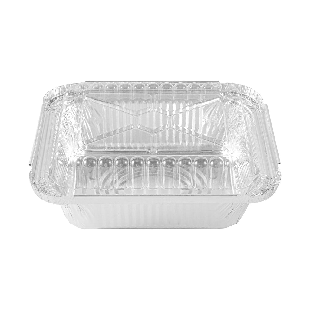 Foil Lux 1 lb Oblong Aluminum Container - 5 3/4" x 4 3/4" x 1 1/2" - 100 count box