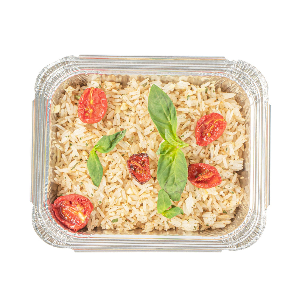 Foil Lux 1 lb Oblong Aluminum Container - 5 3/4" x 4 3/4" x 1 1/2" - 100 count box