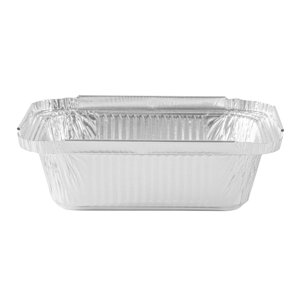 Foil Lux 1 lb Oblong Aluminum Container - 5 3/4" x 4 3/4" x 1 1/2" - 100 count box