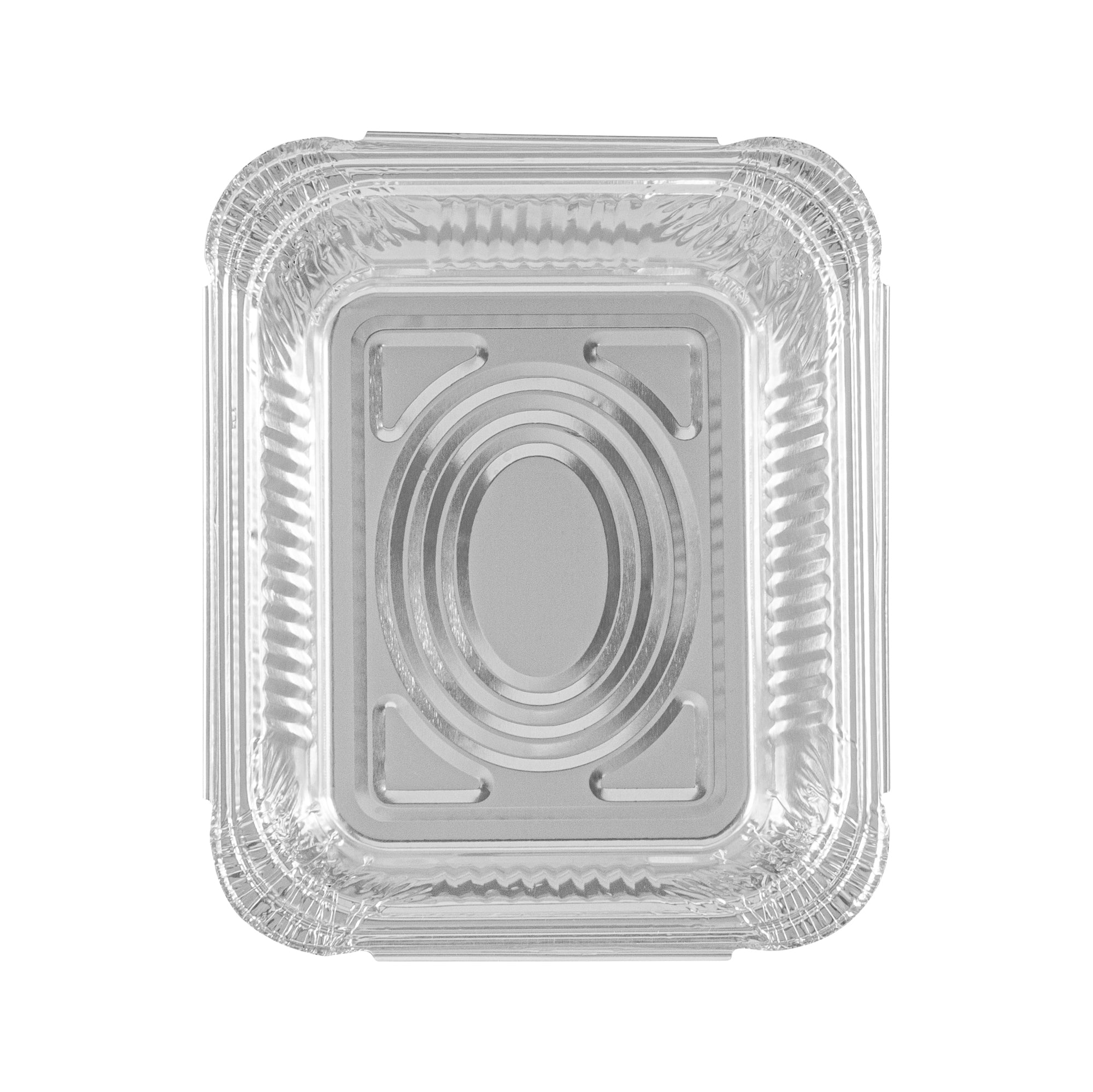 Foil Lux 1 lb Oblong Aluminum Container - 5 3/4" x 4 3/4" x 1 1/2" - 100 count box