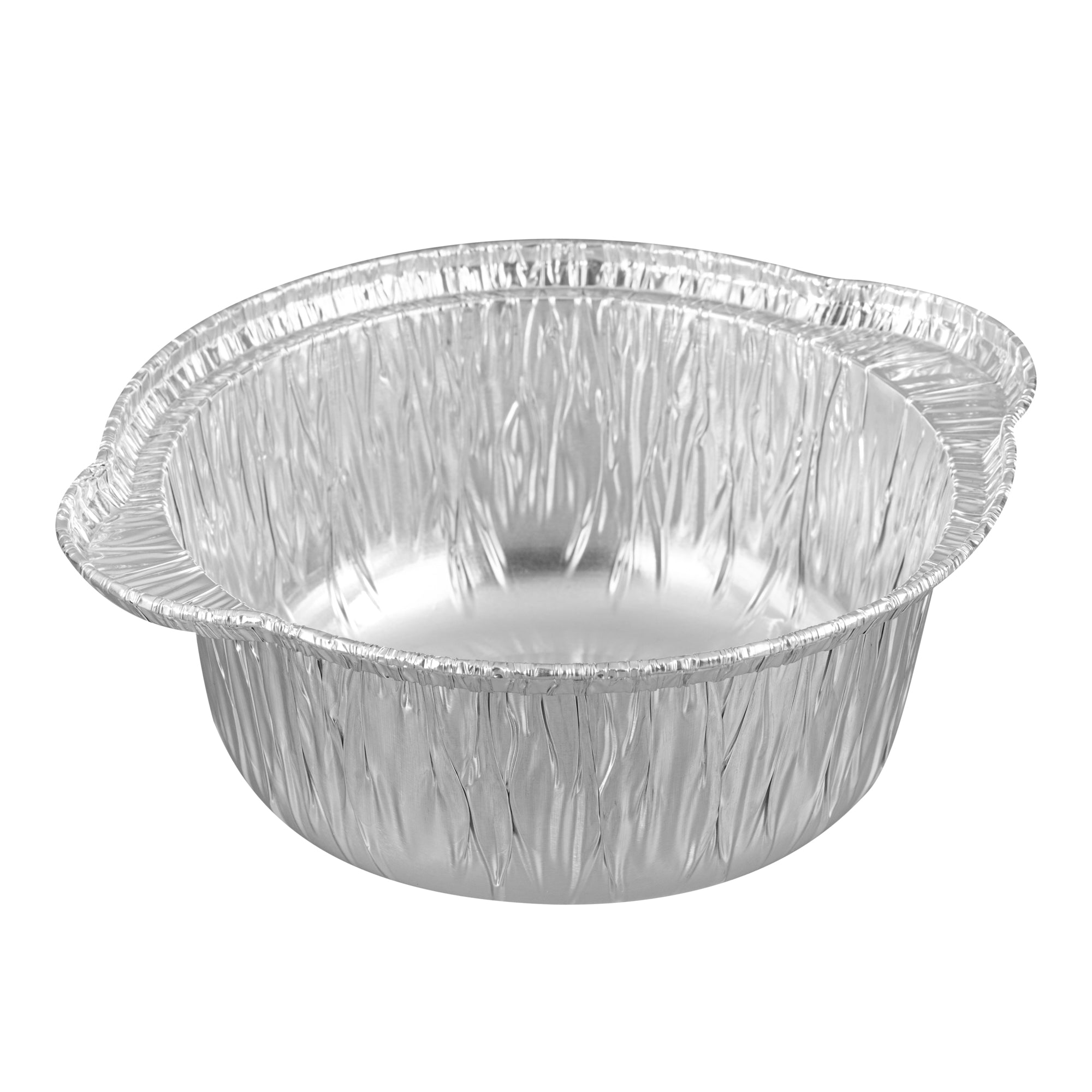 Foil Lux 34 oz Aluminum Foil Pot - with Lid - 8 1/4" x 7 1/4" x 3" - 10 count box