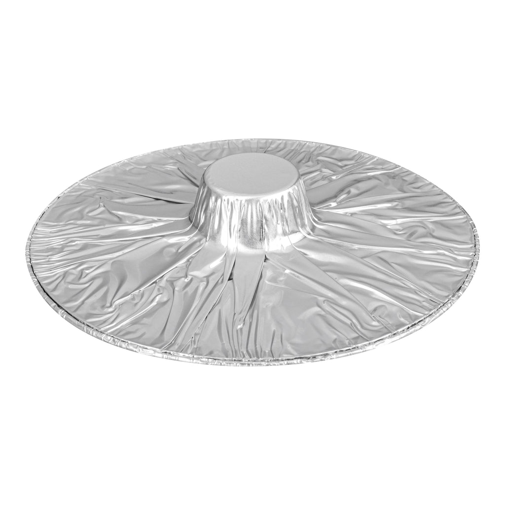 Foil Lux 34 oz Aluminum Foil Pot - with Lid - 8 1/4" x 7 1/4" x 3" - 100 count box