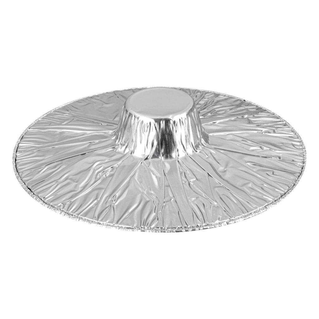Foil Lux 60 oz Aluminum Foil Pot - with Lid - 9 3/4" x 8 3/4" x 3 3/4" - 10 count box