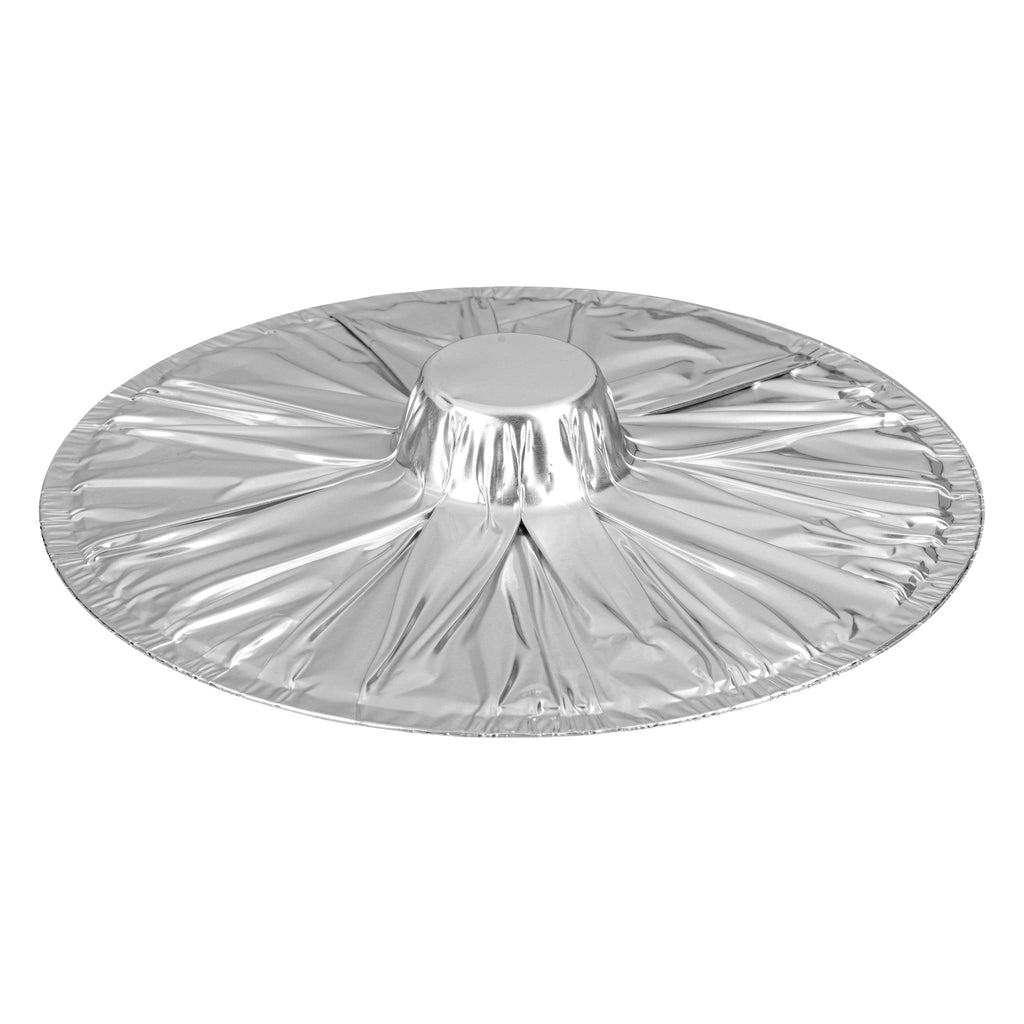 Foil Lux 4 qt Aluminum Foil Pot - with Lid - 11 1/2" x 10 1/4" x 4 3/4" - 10 count box