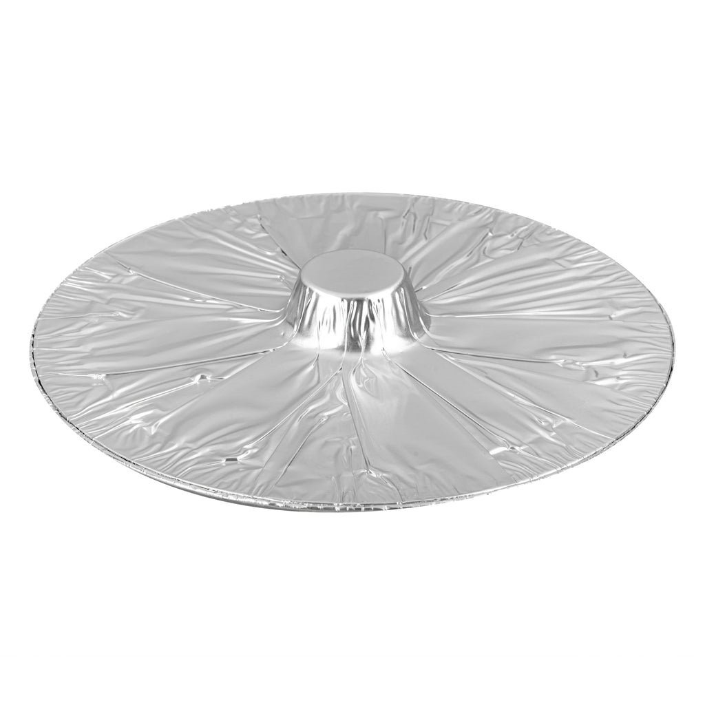 Foil Lux 6 qt Aluminum Foil Pot - with Lid - 13 1/2" x 12" x 4 3/4" - 10 count box