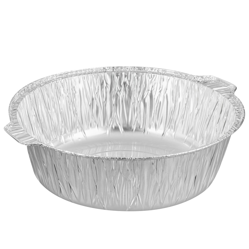 Foil Lux 8 qt Aluminum Foil Pot - with Lid - 15 1/4" x 14" x 4 3/4" - 10 count box