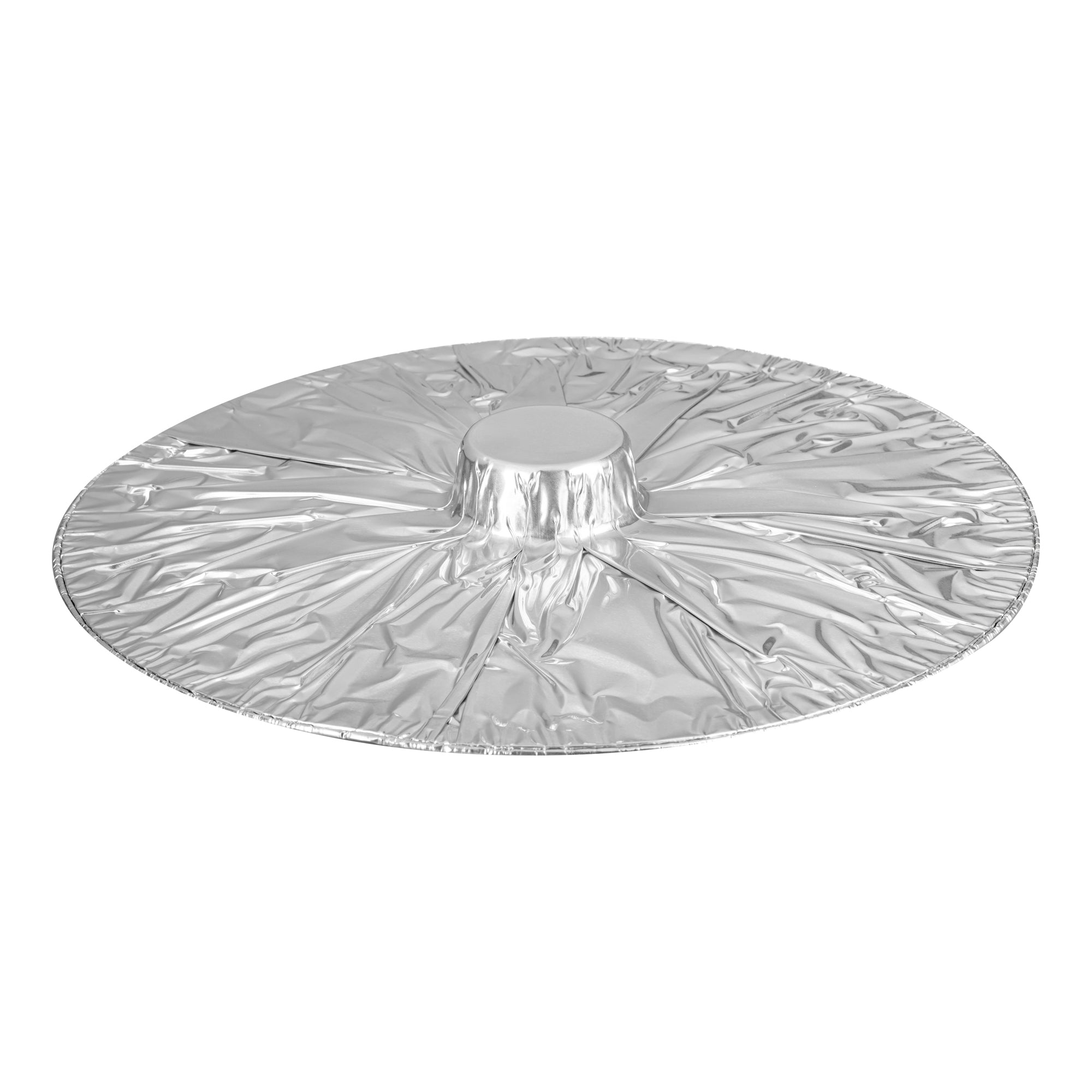 Foil Lux 8 qt Aluminum Foil Pot - with Lid - 15 1/4" x 14" x 4 3/4" - 50 count box