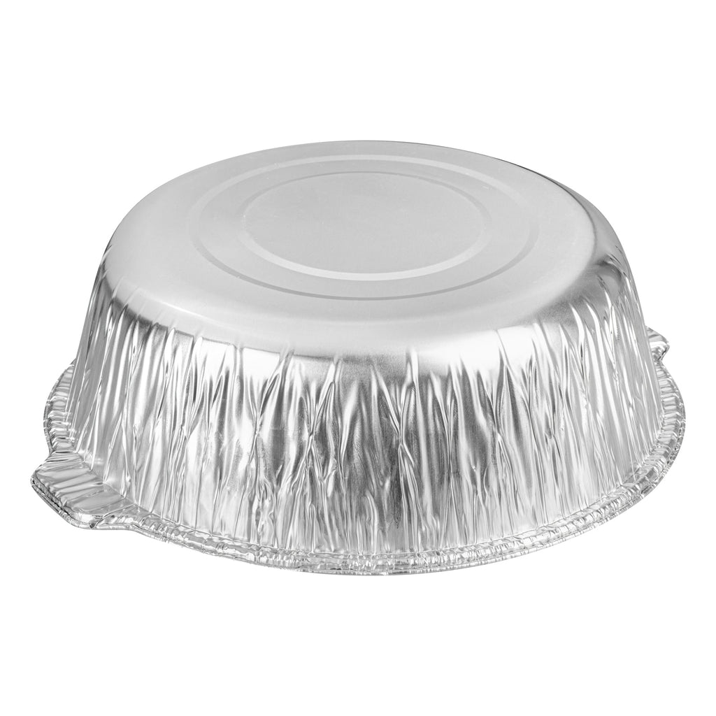 Foil Lux 8 qt Aluminum Foil Pot - with Lid - 15 1/4" x 14" x 4 3/4" - 50 count box