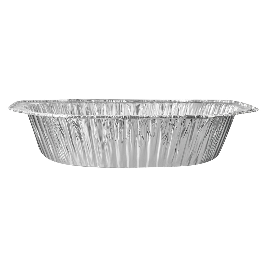 Foil Lux Oval Aluminum Foil Roast Pan - 17 1/2" x 14" x 3 1/4" - 50 count box