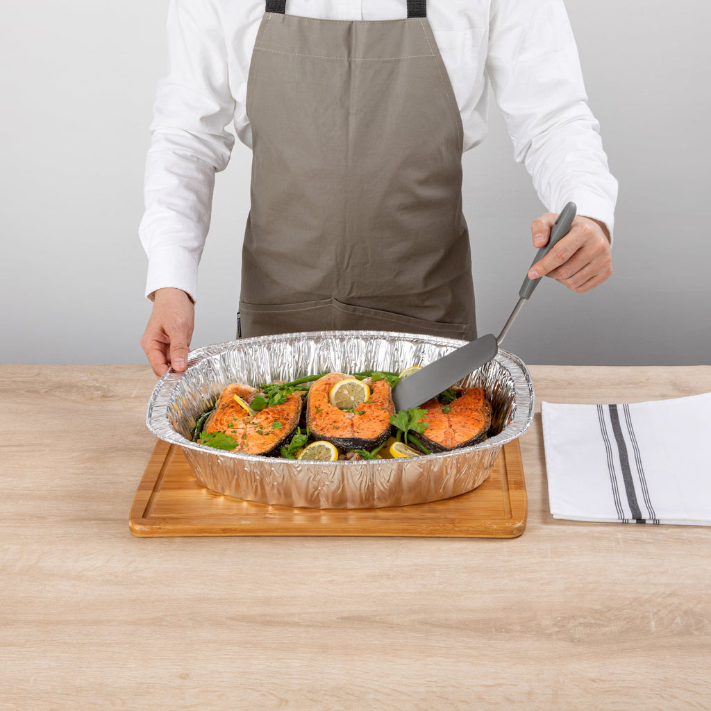 Foil Lux Oval Aluminum Foil Roast Pan - 18" x 14 1/4" x 3 1/4" - 50 count box