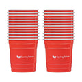 Saving Nature 10 oz Red Aluminum Drinking Cup - 3 1/2" x 3 1/2" x 3" - 100 count box