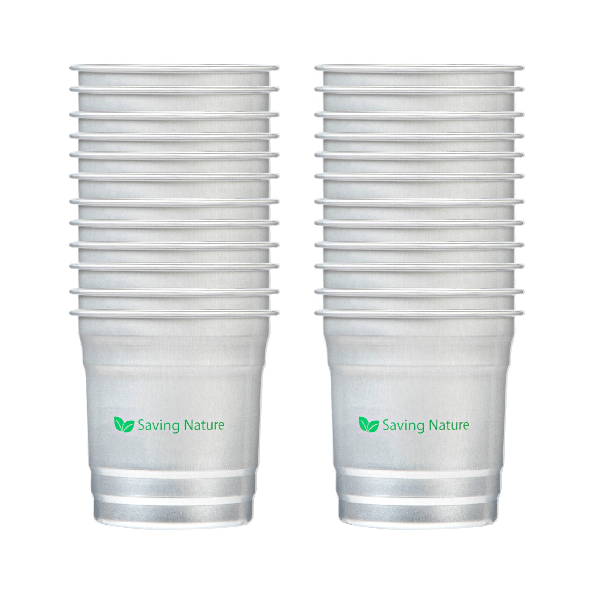 Saving Nature 10 oz Aluminum Drinking Cup - 3 1/2" x 3 1/2" x 3" - 10 count box
