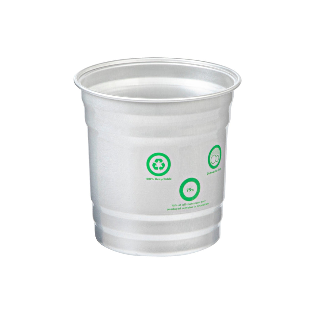 Saving Nature 10 oz Aluminum Drinking Cup - 3 1/2" x 3 1/2" x 3" - 10 count box