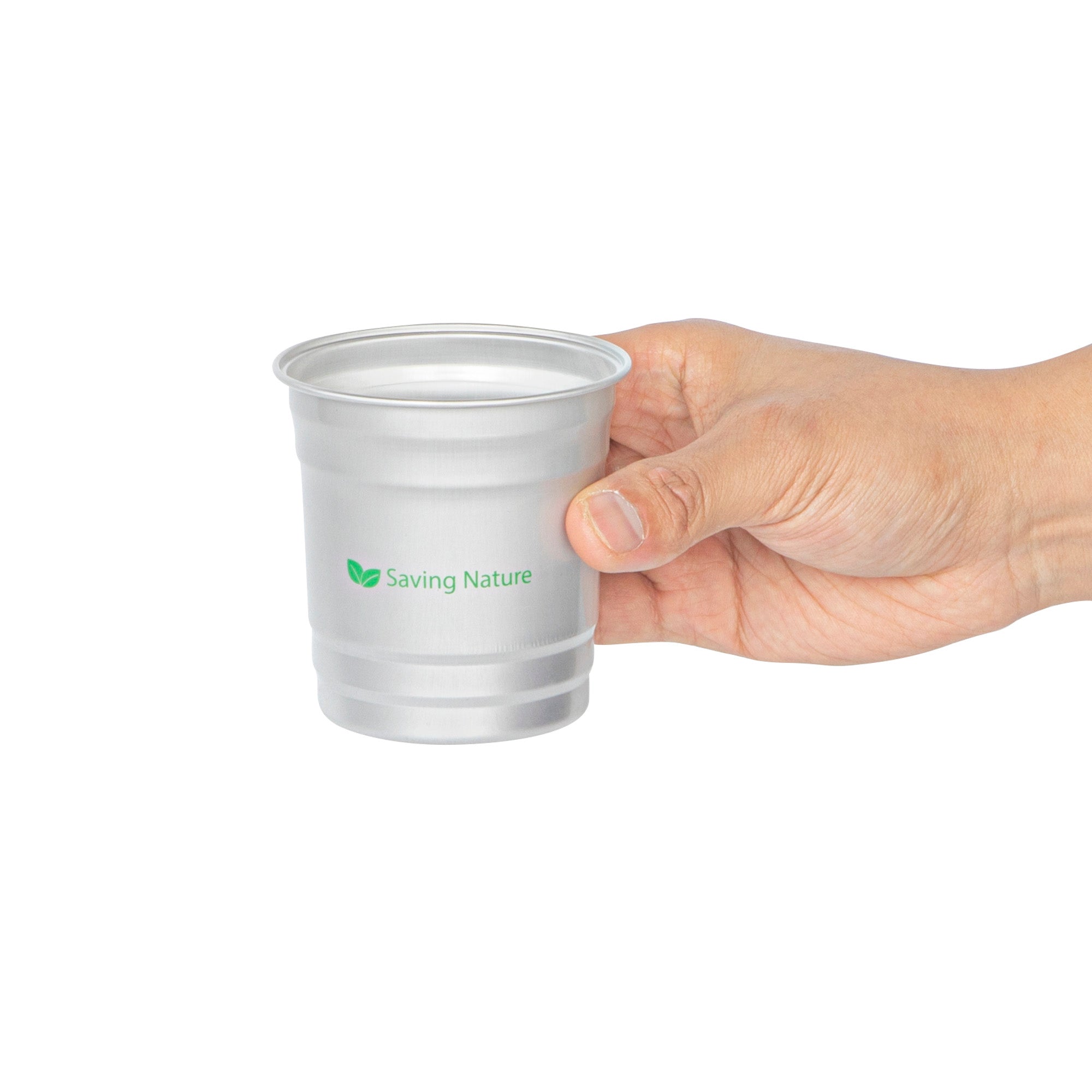 Saving Nature 10 oz Aluminum Drinking Cup - 3 1/2" x 3 1/2" x 3" - 100 count box