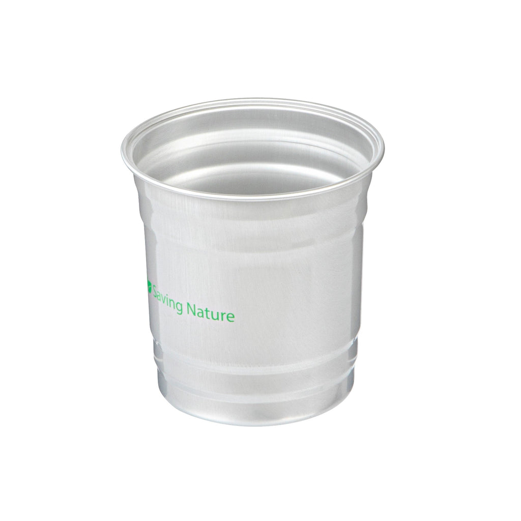 Saving Nature 10 oz Aluminum Drinking Cup - 3 1/2" x 3 1/2" x 3" - 100 count box