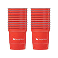 Saving Nature 16 oz Red Aluminum Drinking Cup - 3 3/4" x 3 3/4" x 4" - 100 count box