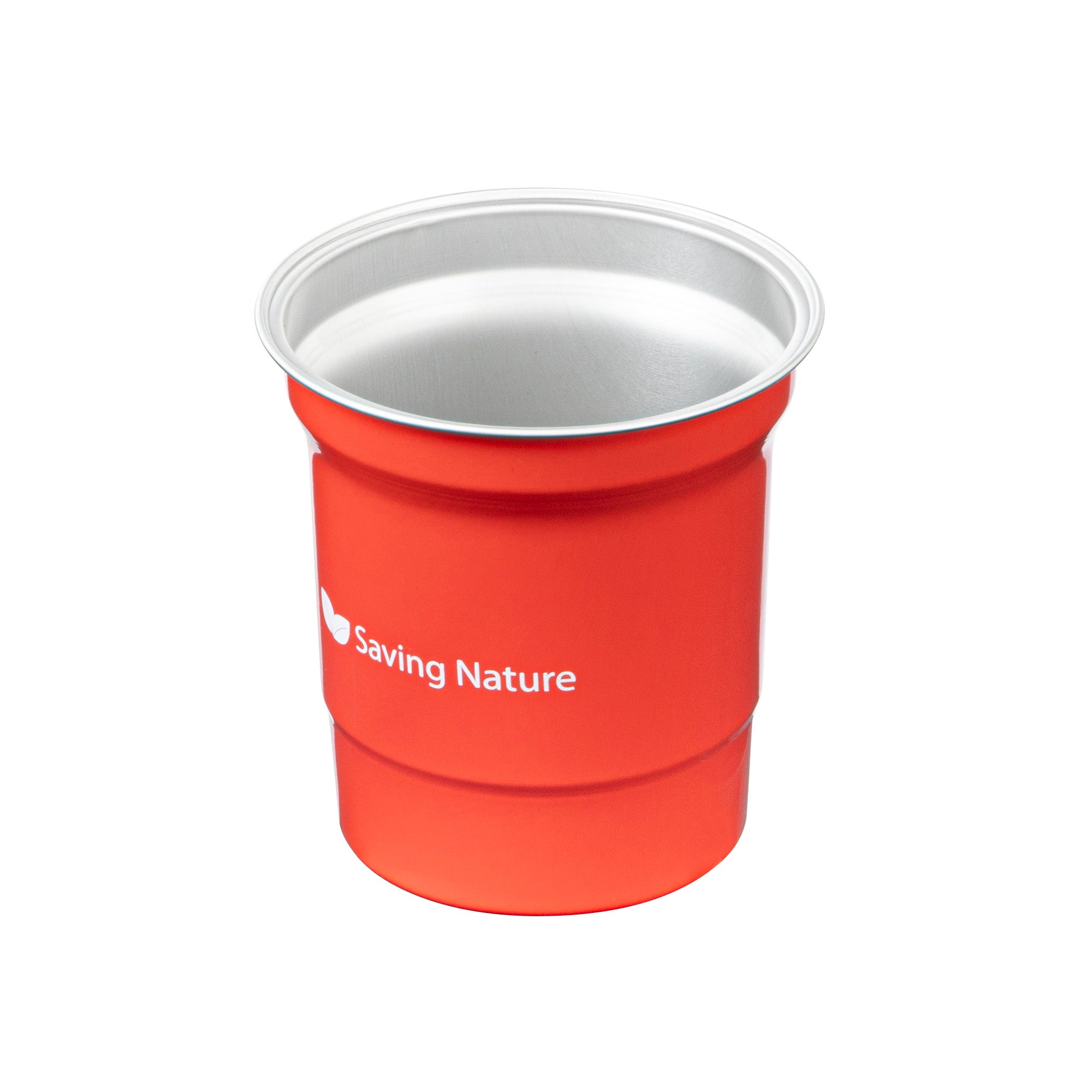 Saving Nature 16 oz Red Aluminum Drinking Cup - 3 3/4" x 3 3/4" x 4" - 100 count box