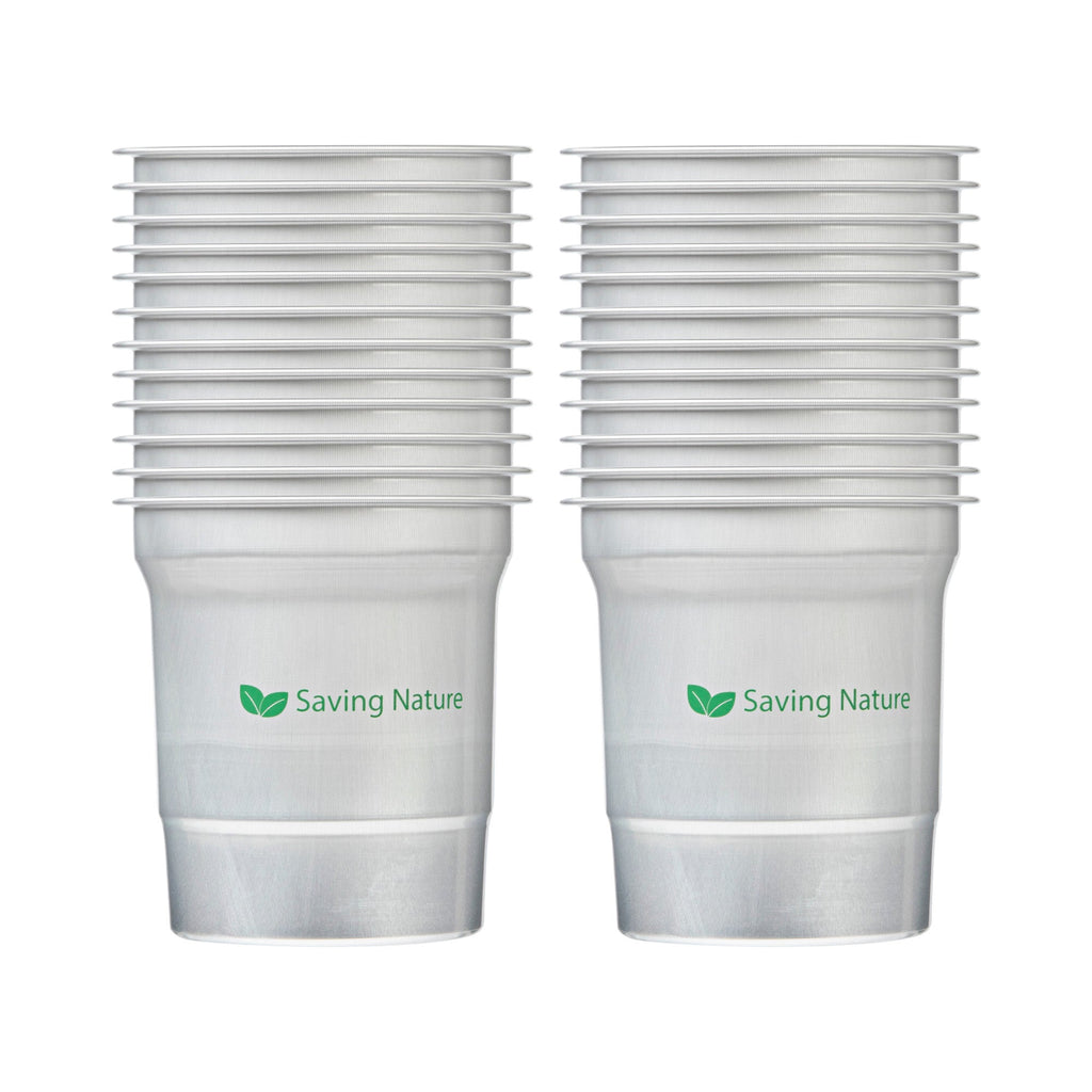 Saving Nature 16 oz Aluminum Drinking Cup - 3 3/4" x 3 3/4" x 4" - 10 count box