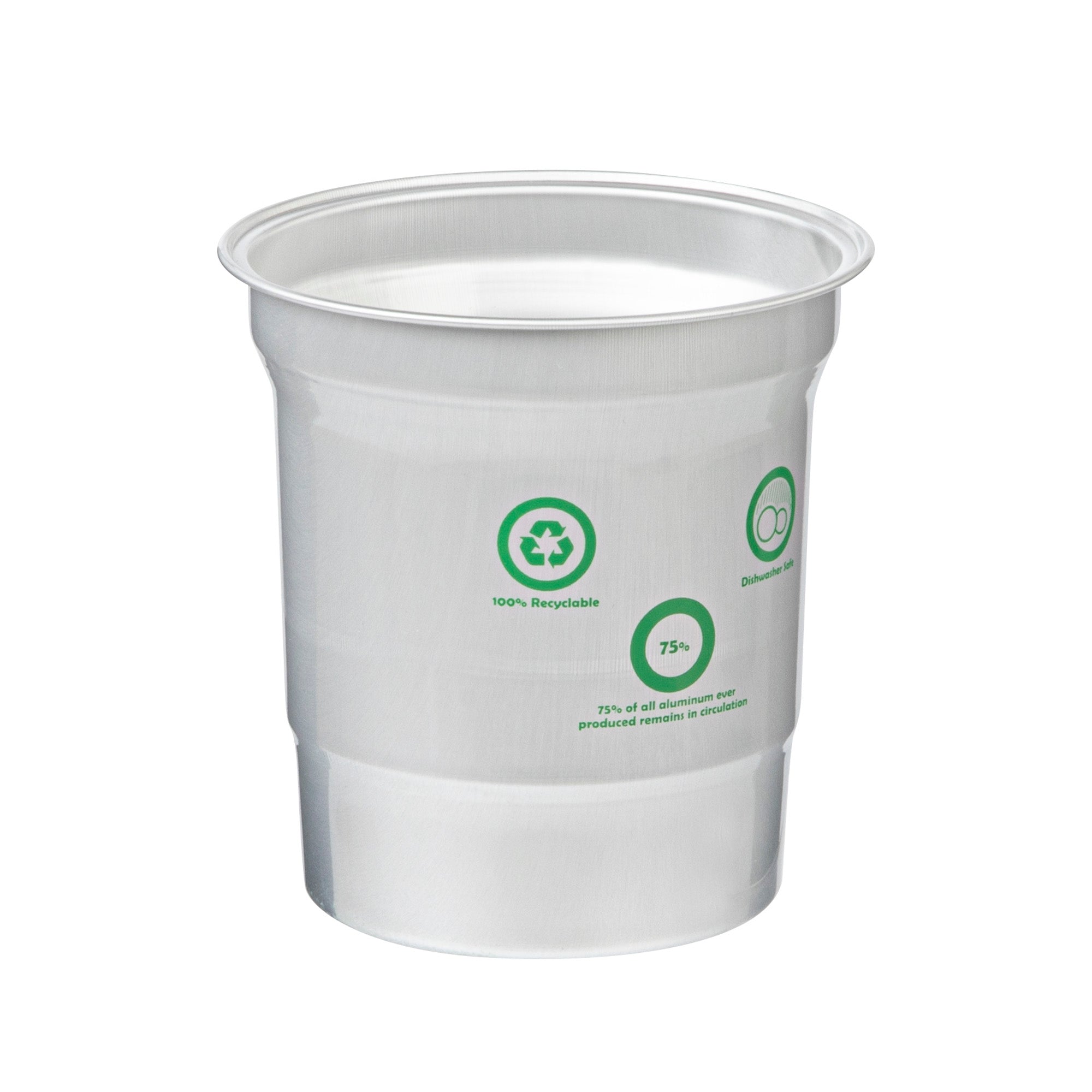 Saving Nature 16 oz Aluminum Drinking Cup - 3 3/4" x 3 3/4" x 4" - 100 count box