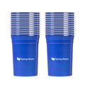 Saving Nature 20 oz Blue Aluminum Drinking Cup - 3 3/4" x 3 3/4" x 5" - 100 count box
