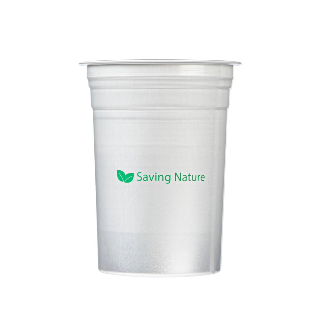 Saving Nature 20 oz Aluminum Drinking Cup - 3 3/4" x 3 3/4" x 5" - 100 count box