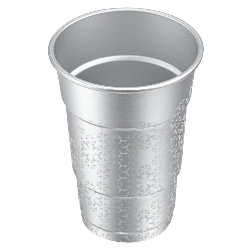 Saving Nature 16 oz Aluminum Color Changing Drinking Cup - 3 1/2'' x 3 1/2'' x 5'' - 4 count box