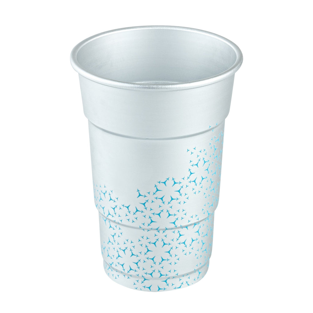 Saving Nature 16 oz Aluminum Color Changing Drinking Cup - 3 1/2'' x 3 1/2'' x 5'' - 4 count box