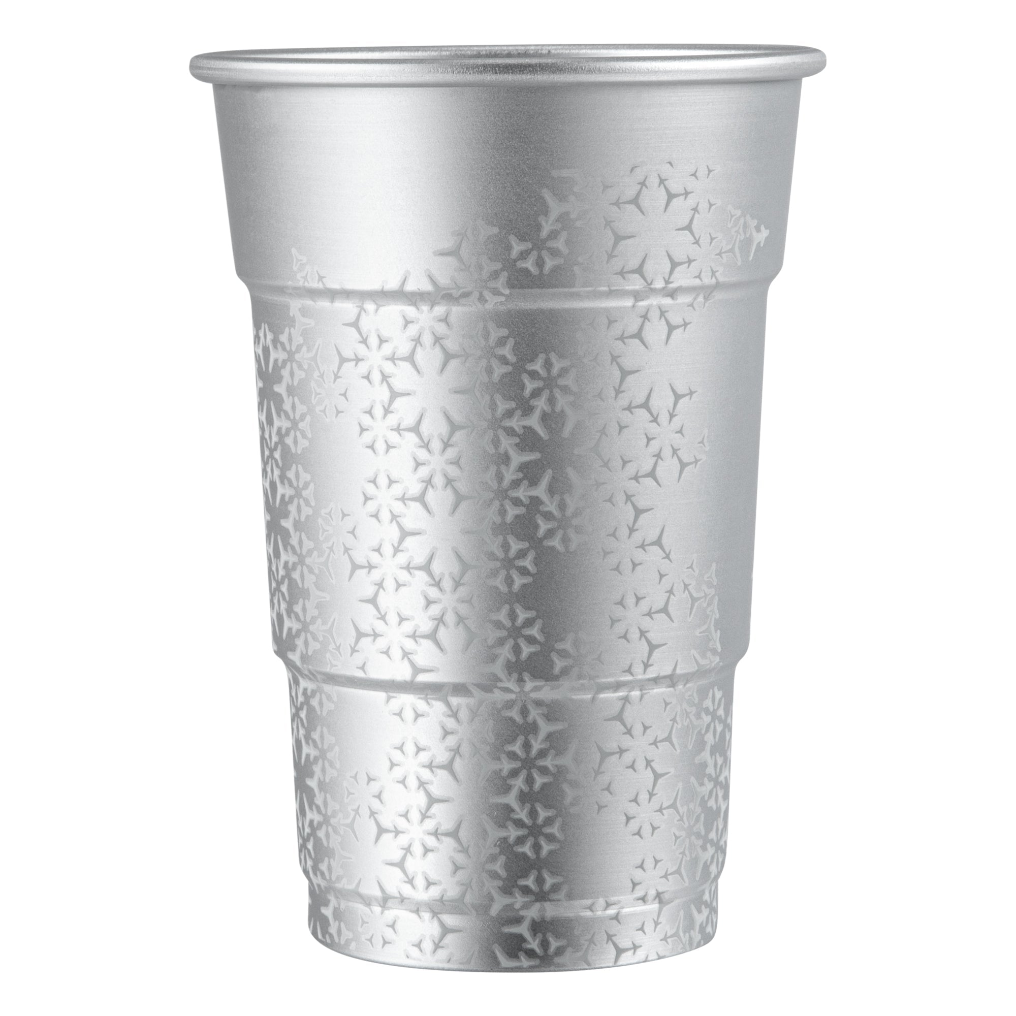 Saving Nature 16 oz Aluminum Color Changing Drinking Cup - 3 1/2'' x 3 1/2'' x 5'' - 48 count box