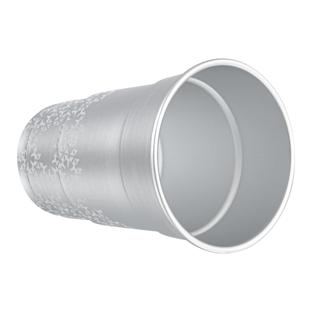 Saving Nature 16 oz Aluminum Color Changing Drinking Cup - 3 1/2'' x 3 1/2'' x 5'' - 48 count box
