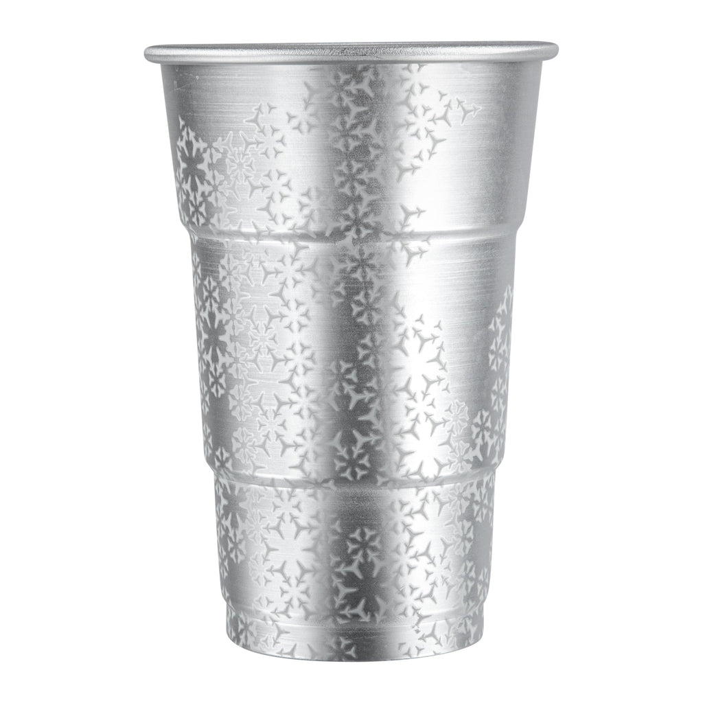 Saving Nature 20 oz Aluminum Color Changing Drinking Cup - 3 1/2'' x 3 1/2'' x 5 1/2'' - 4 count box