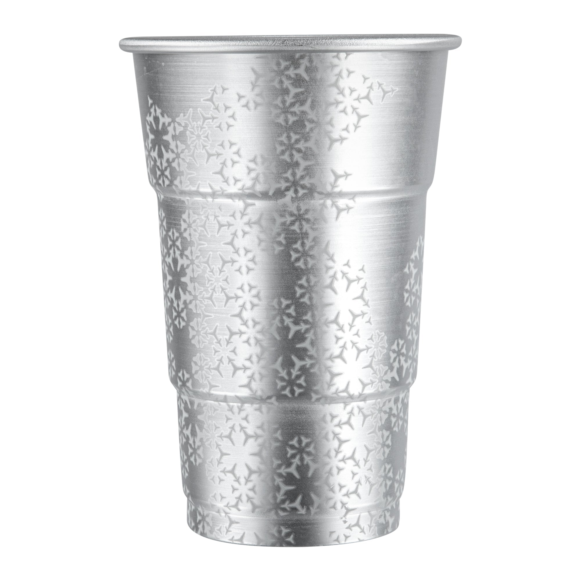 Saving Nature 20 oz Aluminum Color Changing Drinking Cup - 3 1/2'' x 3 1/2'' x 5 1/2'' - 48 count box