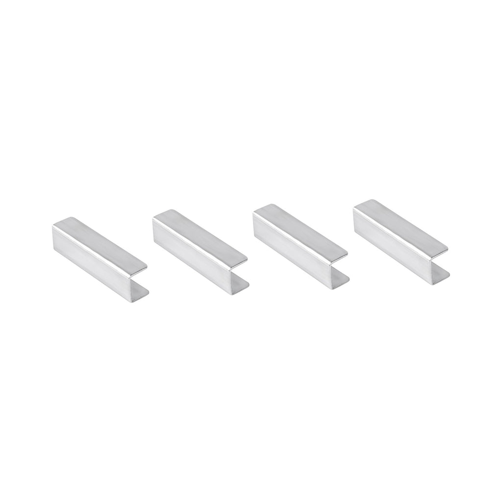 Met Lux Stainless Steel Connector Clip - For Condiment Bin Stand - 4 count box