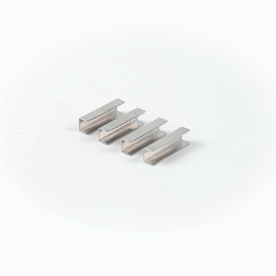 Met Lux Stainless Steel Connector Clip - For Condiment Bin Stand - 4 count box