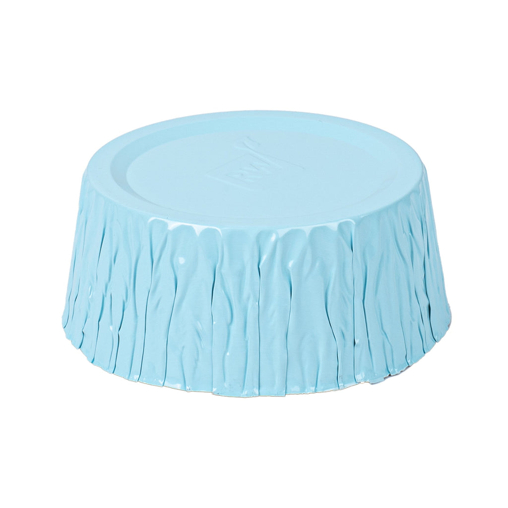 Pastry Tek 3 oz Round Blue Foil Ramekin Cup - 3/4" x 3/4" x 1/2" - 200 count box