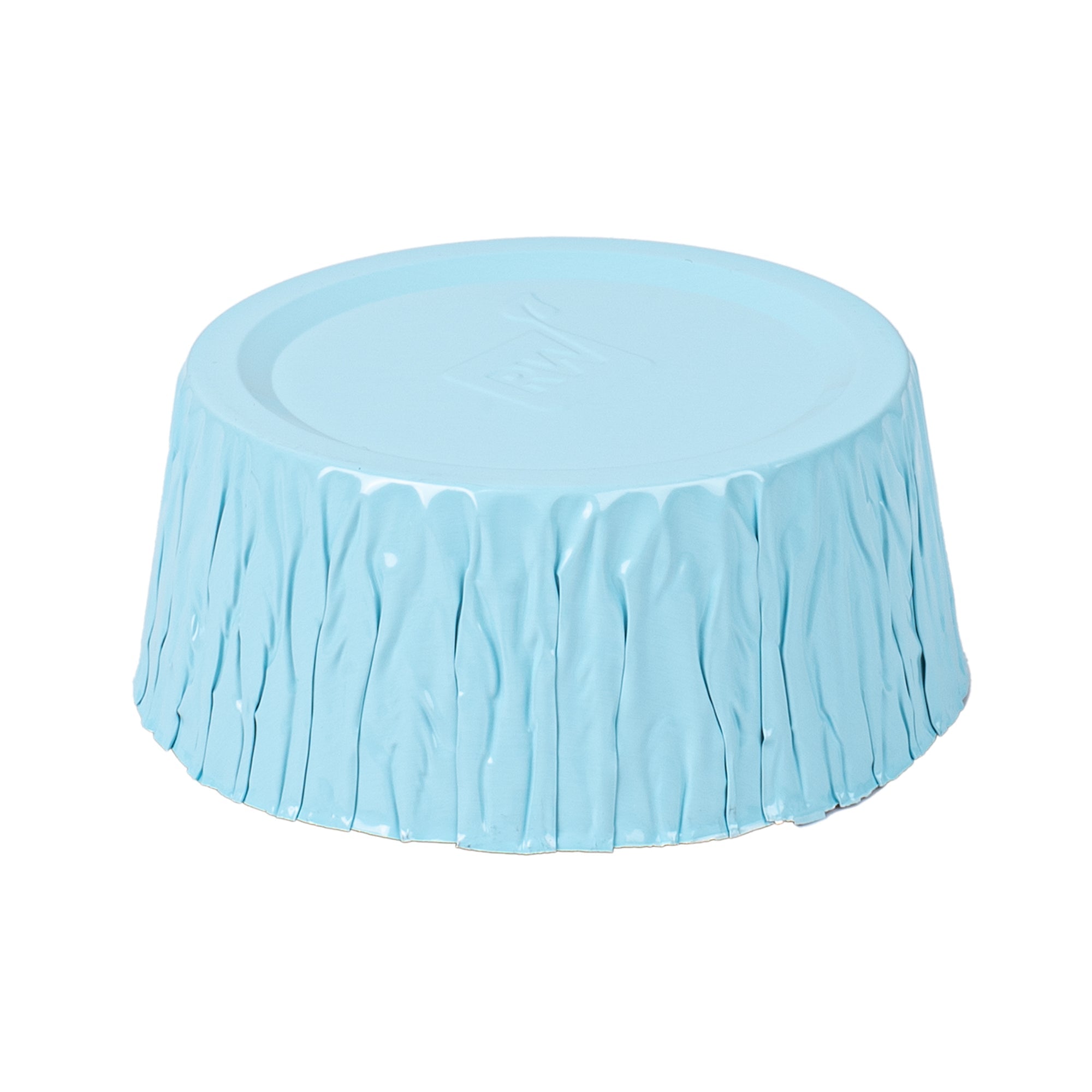 Pastry Tek 3 oz Round Blue Foil Ramekin Cup - 3/4" x 3/4" x 1/2" - 200 count box
